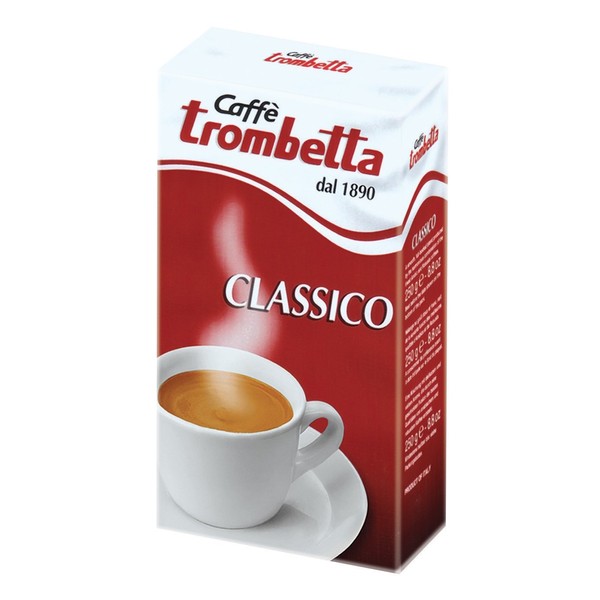 Trombetta Grinded Coffee Gusto Classico, 8.5 Ounce (Pack of 20)