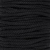 Super Soft 3 Strand Twisted Cotton Rope (Black, 5/8 Inch