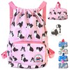 Packable Waterproof Drawstring Backpack for Kids – Foldable Lightweight. Travel