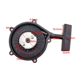 GOOFIT Motorcycle Starter Hand Puller Starter for Gy6 150cc 180cc 200cc ATV Go Kart Tricycle Builtin Reverse Gear