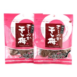 Happy Company Dried Plum, Seedless Plum, Delicacy, Mellow Dried Plum, Small Rose, 3.2 oz (90 g) x 2 Bags (6.3 oz (180 g), Set Slightly Sweet, Slightly Sour and Habitual Taste, Zipper Included, For