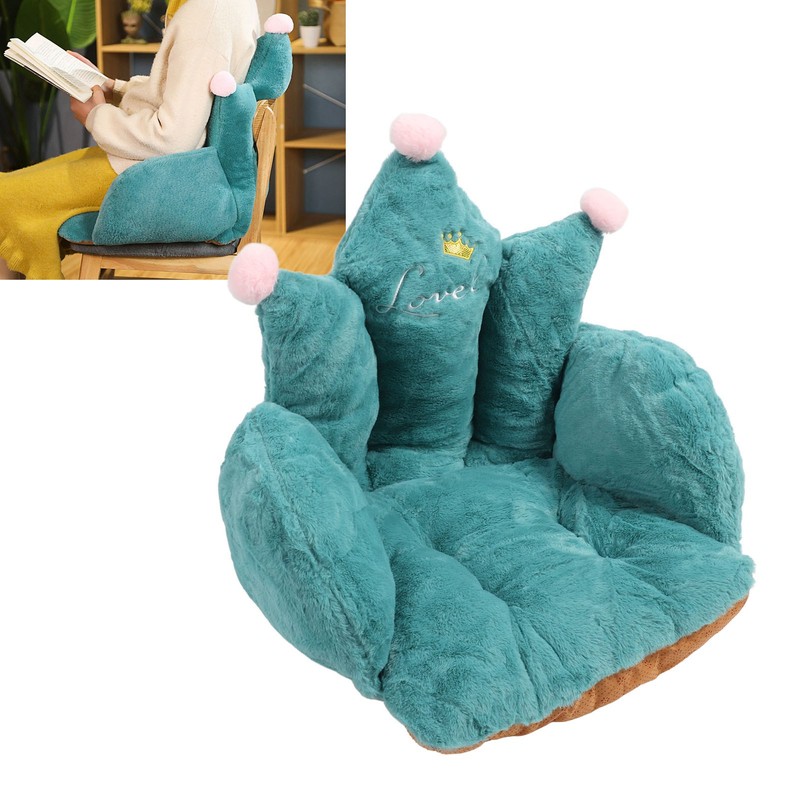 Office Chair Cushion Semi Enclosed Crown Shape Polyester Fiber Seat