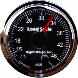 Right Weigh 510-46-C Chrome TANDEM Axle Load Scale for Single HCV Air Suspension