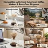 100 Count #4 Cone Coffee Filters, Unbleached Natural Paper Coffee
