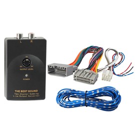 NuIth Car Radio Amp Amplifier Wiring Harness Adapter for Chrysler/Dodge/Jeep 2008-UP Select Vehicles Non JBL System High to Low RCA Converter for Adding Amplifier Subwoofer to Stock Stereo