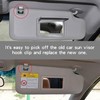 Sun Visor Clips Compatible with Chevy Silverado 1500 Cruze Sonic
