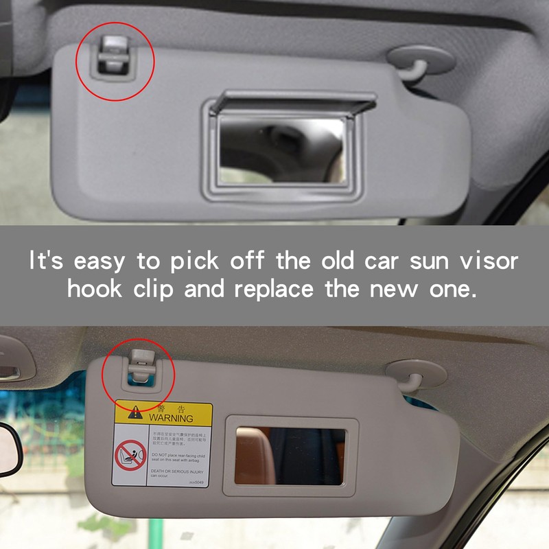 Sun Visor Clips Compatible with Chevy Silverado 1500 Cruze Sonic