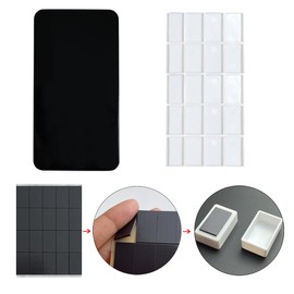 FCLUB Watercolor Tins Palette Paint Case with 20Pcs Empty Full Pans with Magnetic Stripe DIY Your Travel Watercolor Kit