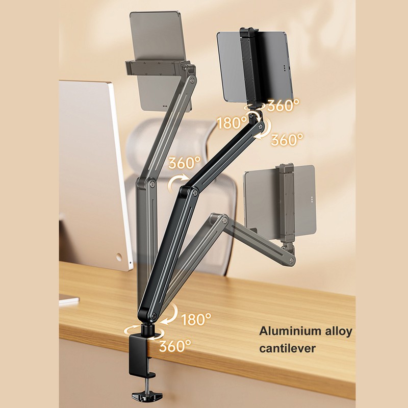 Tablet Stand Holder Professional 360 Degree Rotation Foldable Tablet Arm
