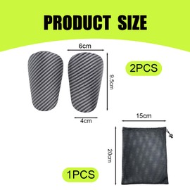 DHWEKU Pack of 2 Football Shin Pads, Small Shin Pads, Mini Shin Pads, Small 10 x 6.3 cm Football Pads for Shin Pads, Children, Football, Men, Women, Children