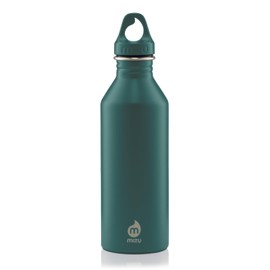 MIZU M8 Bottle - 25 oz / 750 ml Stainless Steel - Blue Green Tourmaline - Sports, Travel, Hiking, Cycling, Fitness, Smoothies, Backpacking - Daily Use, Home, Car, Adventures, Sports, Activities