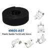 5-Pack 49605-AST Plastic Saddle Tie Kit, for Cable Management in