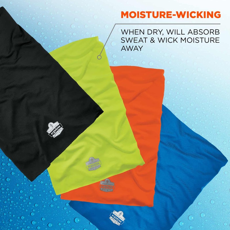 Ergodyne Chill-Its 6487 Cooling Neck Gaiter, Multiple Ways to Wear
