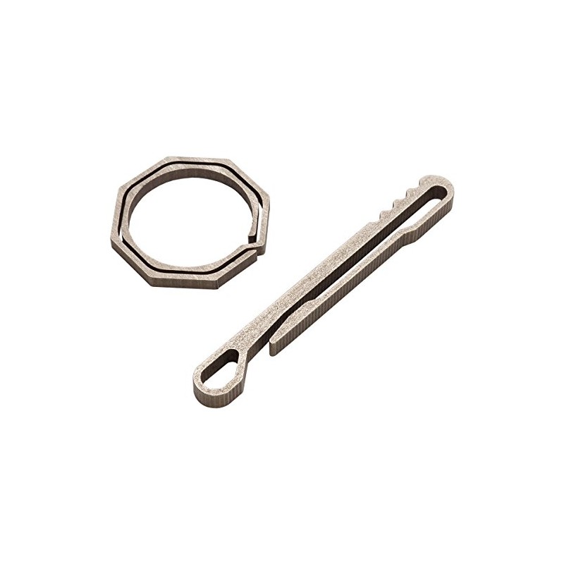 チタン合金 キーリング キーホルダー フック リング 鍵 カギ アウトドア キャンプ PR-TITANRING