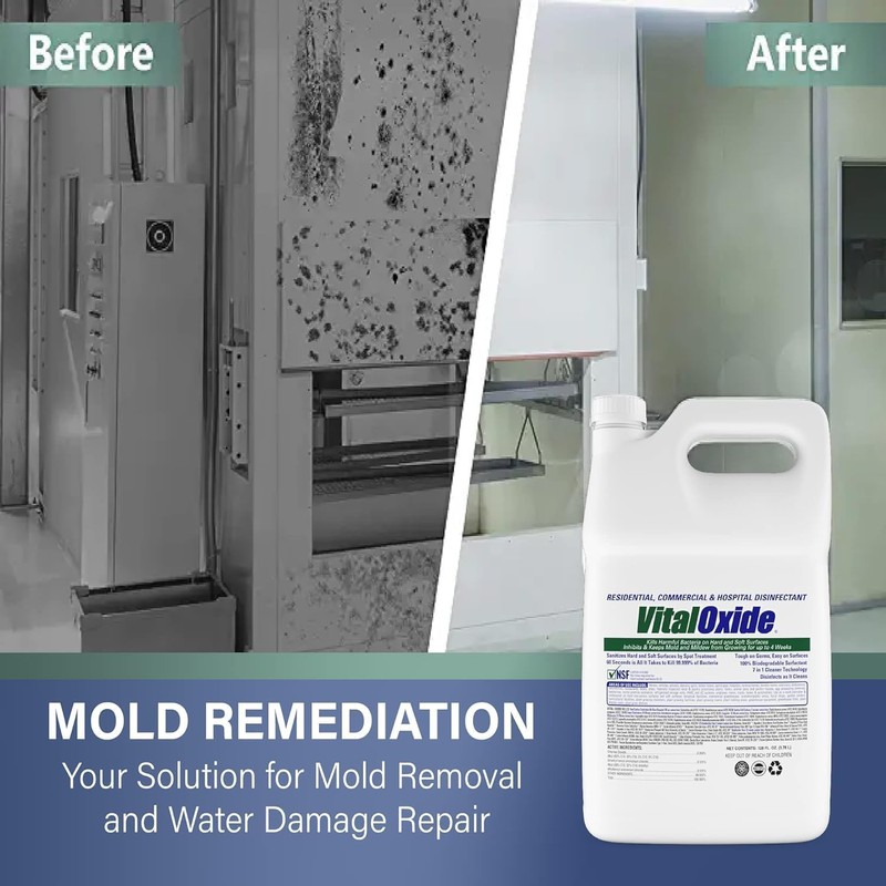 Vital Oxide Disinfectant, Deodorizer, Cleaner, Food-Contact Sanitizer, Virucide – (EPA