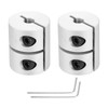 MECCANIXITY 2PCS Shaft Coupling 5 to 8mm(ID) 25mm(L) Aluminum Alloy