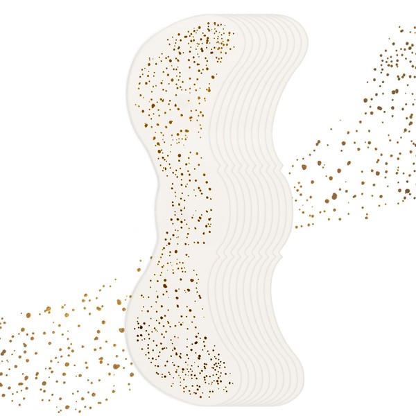 AFGHOUZ 10 Pcs Face Glitter Freckles Patches, Gold Sparkle Face