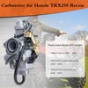 TRX250 Carburetor Replacement Kit Compatible With Honda TRX250 Recon TRX250TE