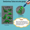 Deen Dino Tattoo Children, Luminous Dinosaur Tattoo Boys, Temporary Tattoos