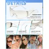 TIANYESY Y2K Sunglasses For Women Men Fashion Shield Rimless Wrap