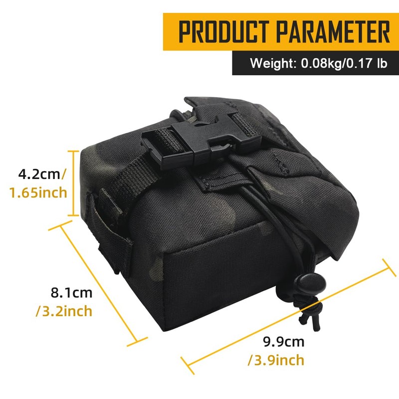 IDOGEAR Tactical Splitter Grenade Pouch MOLLE Tool Bag Ultility EDC