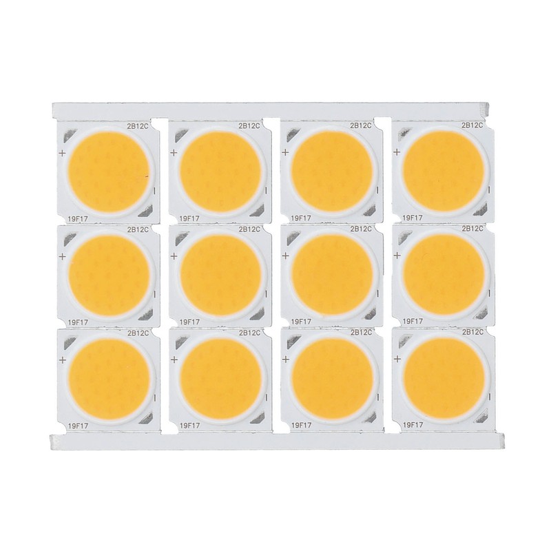 12Pcs COB Light Source High Power Round LED Chip 12W