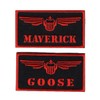 Goose-Pete Mitchell Navy Fighter weapons school Bundle 2pcs Hook Patch