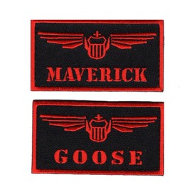 Goose-Pete Mitchell Navy Fighter weapons school Bundle 2pcs Hook Patch by Miltacusa
