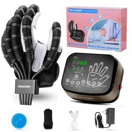 KWYBOW Rehabilitation Robot Gloves Upgrade, Memory Function Left Right Hand Stroke Recovery Equipment, Finger Exerciser Therapy Equipment for Dysfunction Paralysis Arthritis