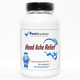 Natural Head Ache Relief // 180 Capsules // Pure // by PureControl Supplements