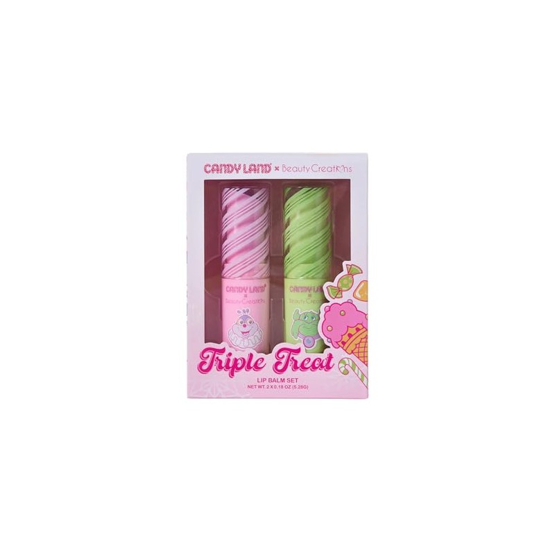 Beauty Creations - Set de Bálsamos Labiales, Candy Land Triple