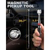 2 Pack Pickup Tool Set, 25 LB Telescoping Magnet Grabber