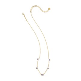 Kendra Scott 14k Gold-Plated Lillia Crystal Strand Necklace in Violet Crystal, Fashion Jewelry for Women