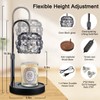 Black Candle Warmer Lamp with Timer - Adjustable Height Candle