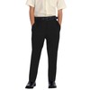Gioberti Boys Flat Front Dress Pants, Black, 12