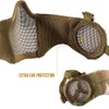 OneTigris Airsoft Mask Foldable Half Mesh Face Mask Face Protection