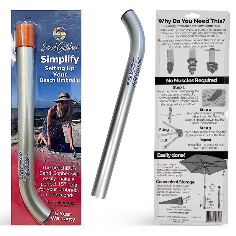 BEACHBUB Sand Gopher - Aluminum Sand Digger Tool - Make