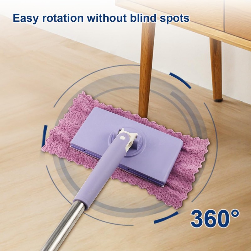 Doksvp Mini Mop Practical Mop Set, Automatic Cloth Change Mini