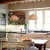 AyshwillDec Hemp Rope Woven Pendant Light Woven Light Fixture Boho