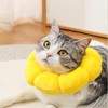 Cat Cone, Soft Adjustable Recovery Collar, Cute Sunflower Elizabethan Collar