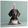 Funny Dachshund Birthday Card 145mm x 145mm
