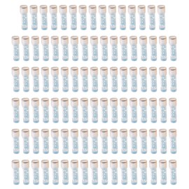 HUAZIZ Pack of 100 2 ml Freezing Tubes, Transparent, 2 ml Transparent with Lid and Graduated Markings, Plastic Cryo Tubes, Test Tube Sample Test Tube, Test Tubes Test Tube for Laboratory