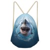 HELLHERO Shark Drawstring Backpack Cinch Sackpack String Bag PE Gym