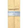 Vesuvio Napoli Narrow NeckTie Solid GOLD Color Paisley 2.5" Skinny