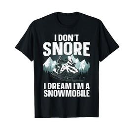 Snowmobile Art For Men Women Snowmobiling Snowmobile Lover T-Shirt