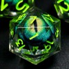 FONVGOGO DND Dice Set Movable Dragon Eye Resin Dungeons and