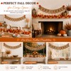 Happy Fall Burlap Banner with Maple Leaf Garland