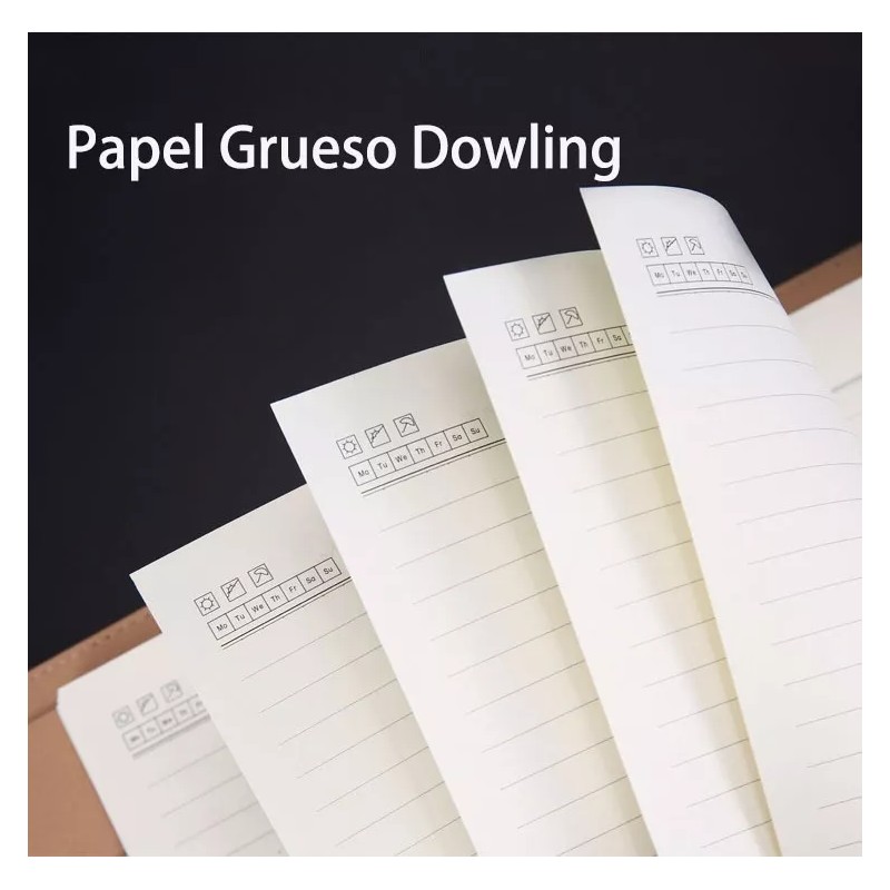 Nemuri Oficina De Cuaderno Multifuncional A5 Doble Cara Robusto