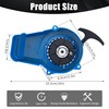 Tunejoy Pull Starter Motorcycle Recoil Starter Pocket Bike Aluminium Easy