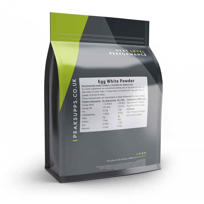 Egg White Powder - High Protein Muscle Growth - Vegetarian